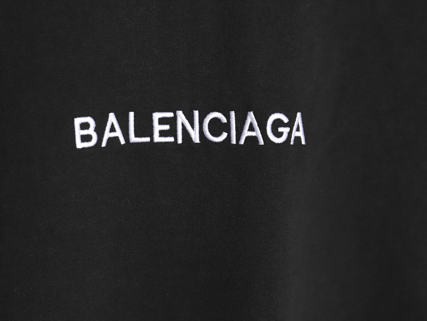 Balenciaga collar double B embroidered logo round neck short-sleeved T-shirt TSK1