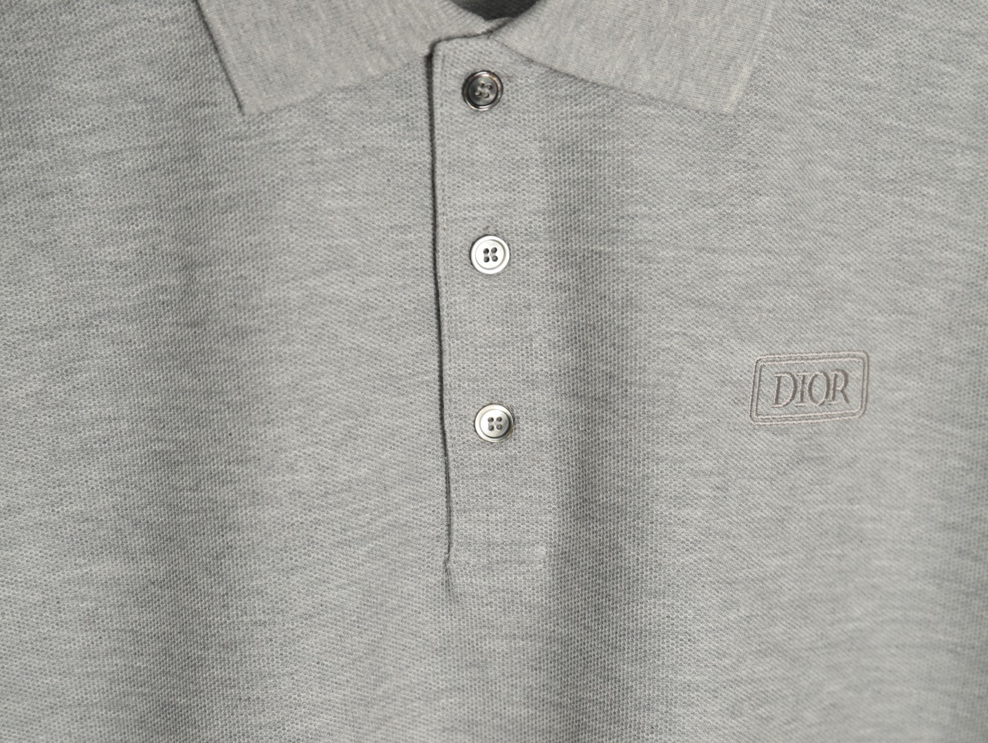 Dior square embroidery short sleeve polo shirt TSK1