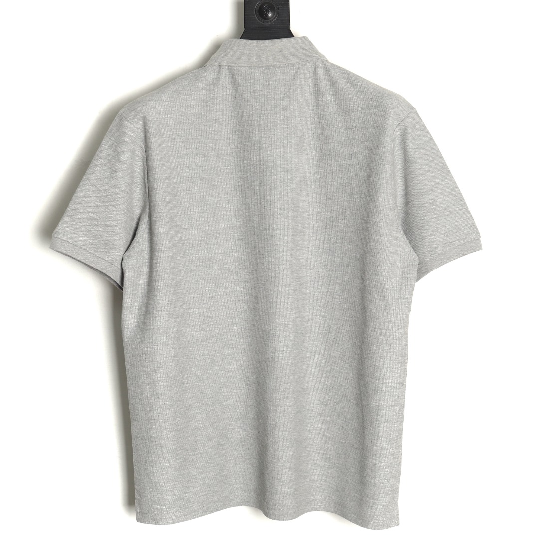 Dior square embroidery short sleeve polo shirt TSK1