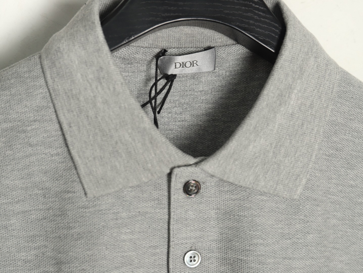 Dior square embroidery short sleeve polo shirt TSK1