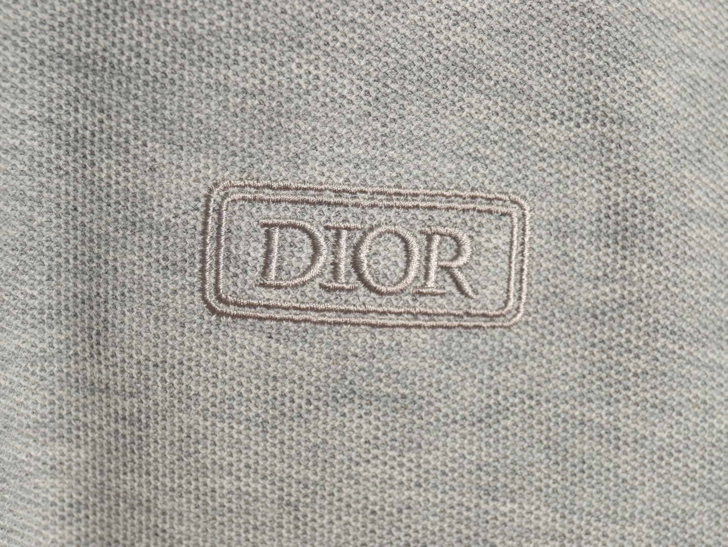 Dior square embroidery short sleeve polo shirt TSK1