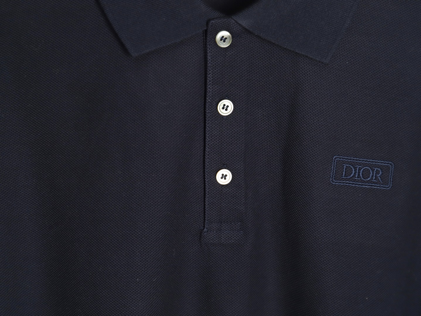 Dior square embroidery short sleeve polo shirt TSK2