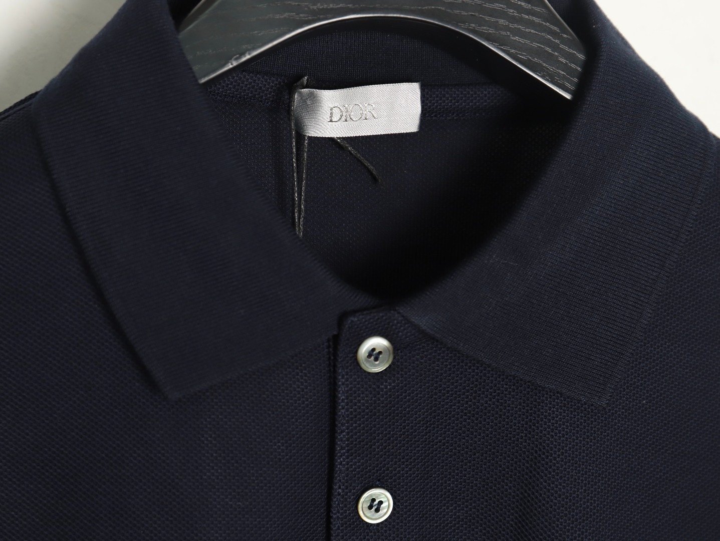 Dior square embroidery short sleeve polo shirt TSK2