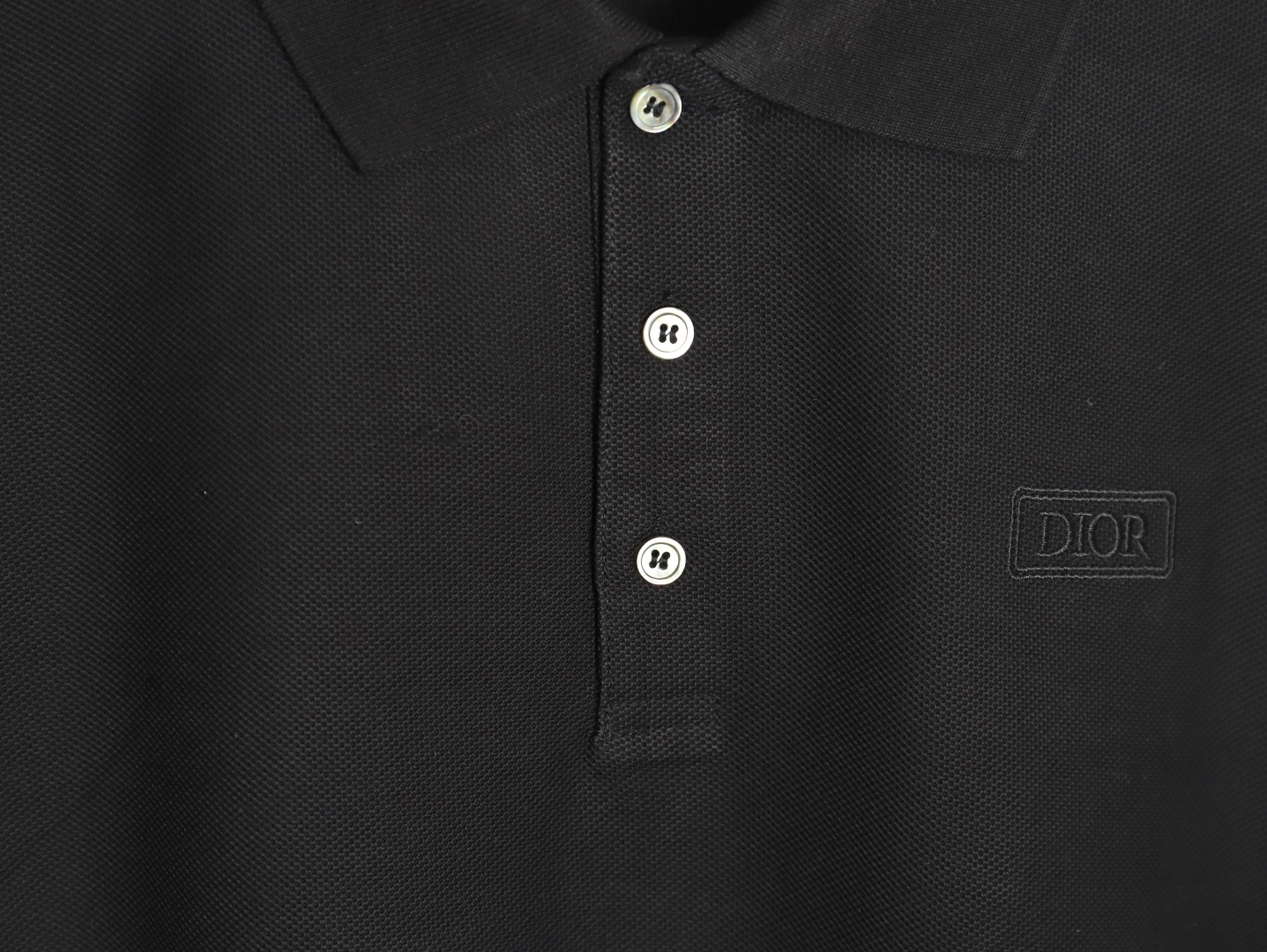 Dior square embroidery short sleeve polo shirt TSK3