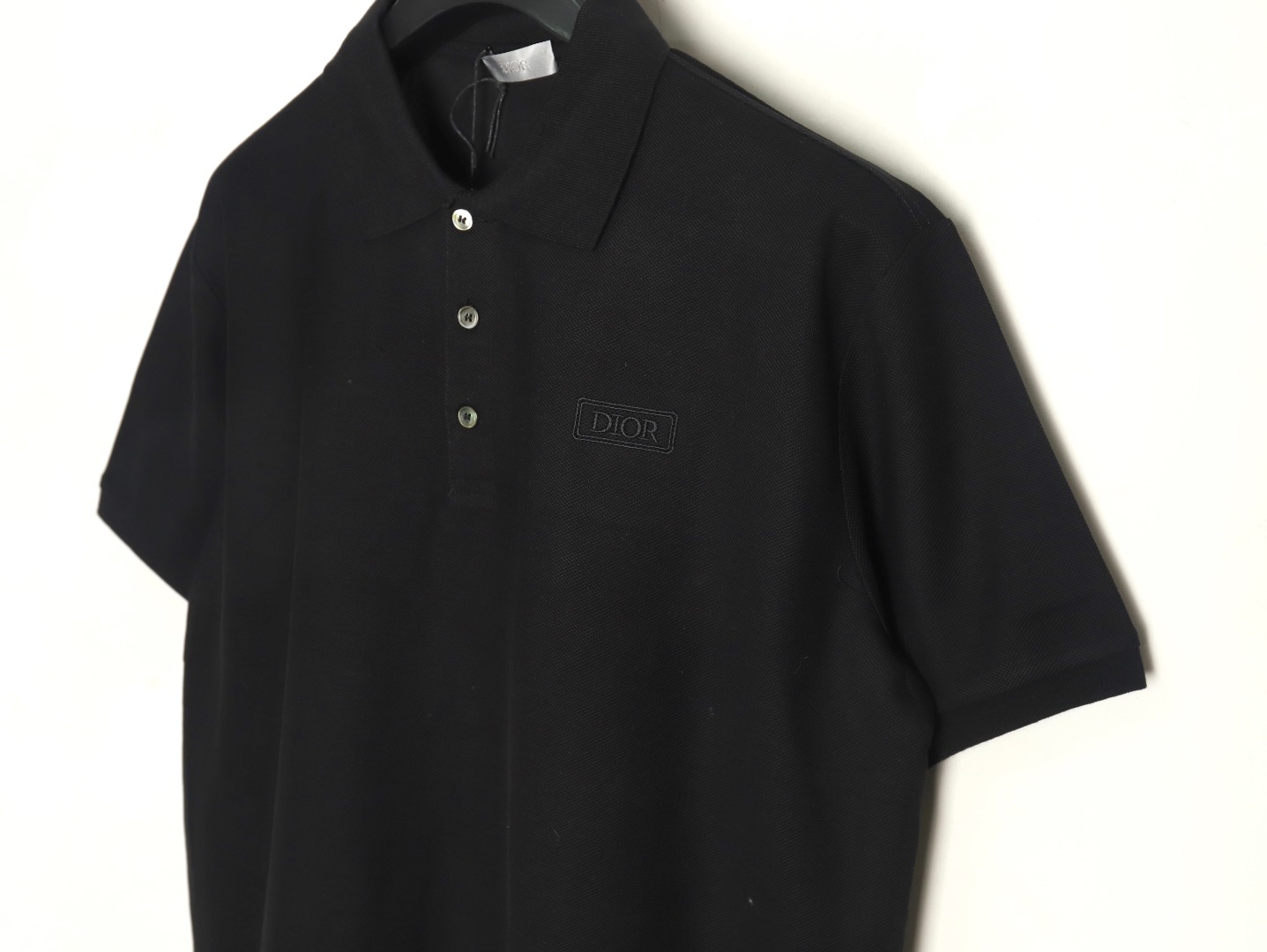 Dior square embroidery short sleeve polo shirt TSK3
