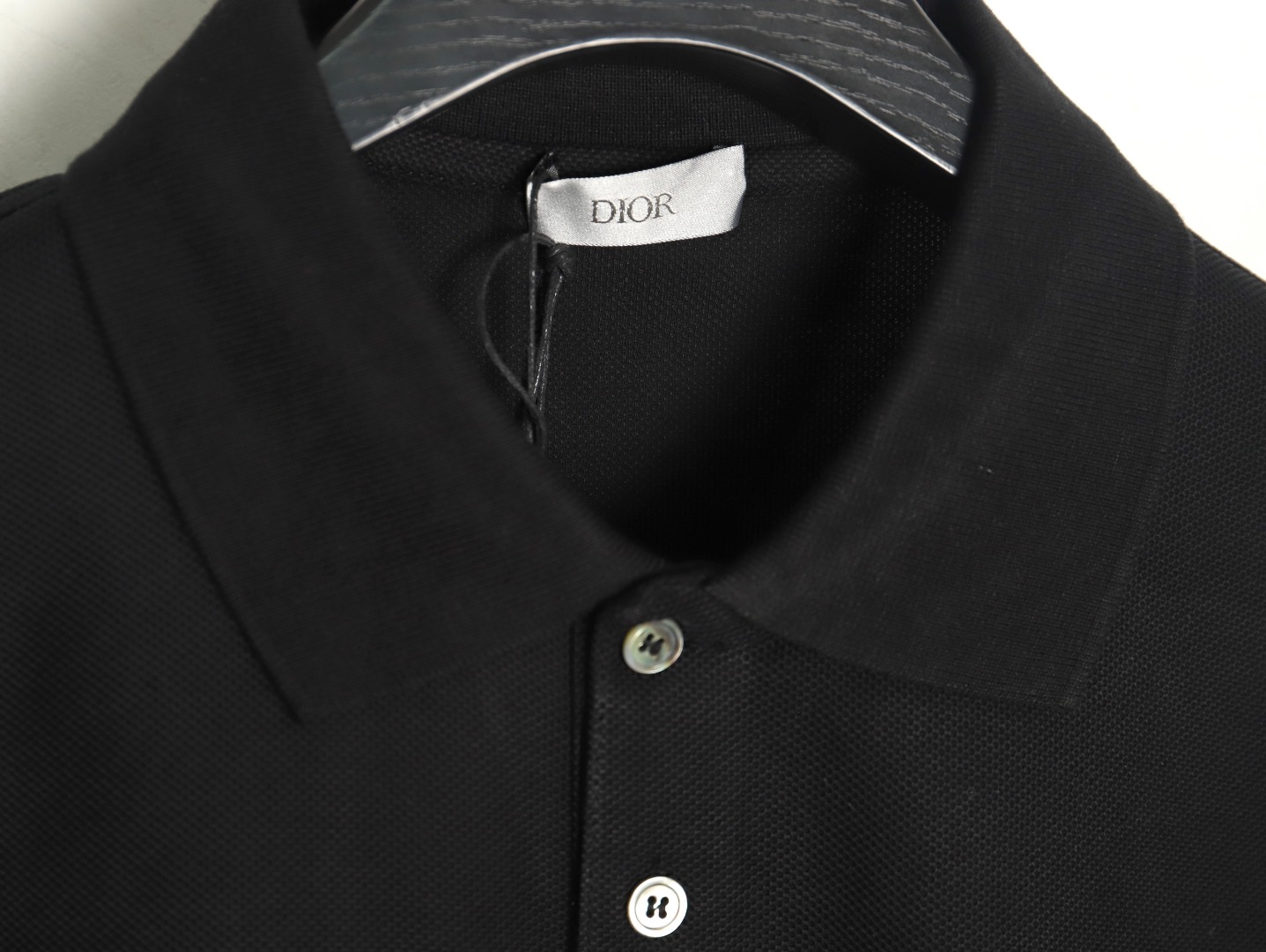 Dior square embroidery short sleeve polo shirt TSK3