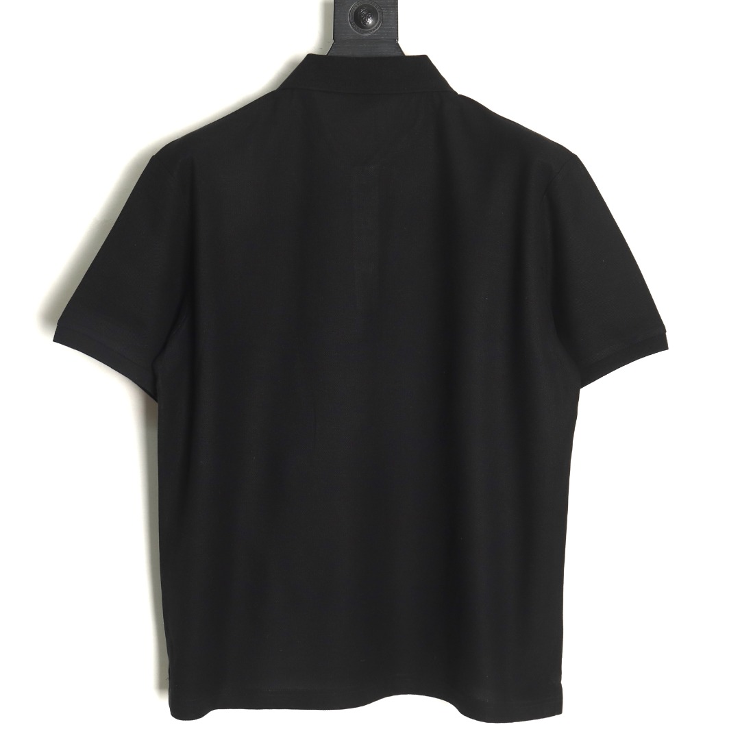 Dior square embroidery short sleeve polo shirt TSK3