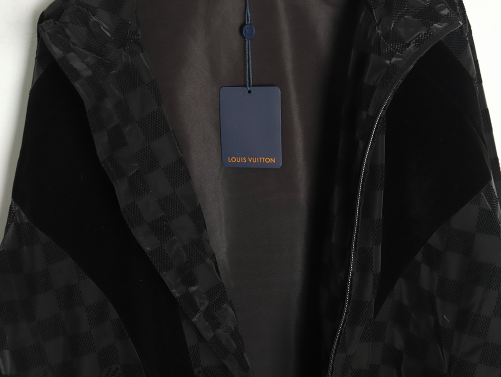 Louis vuitton checkerboard letter flocked jacquard jacket
