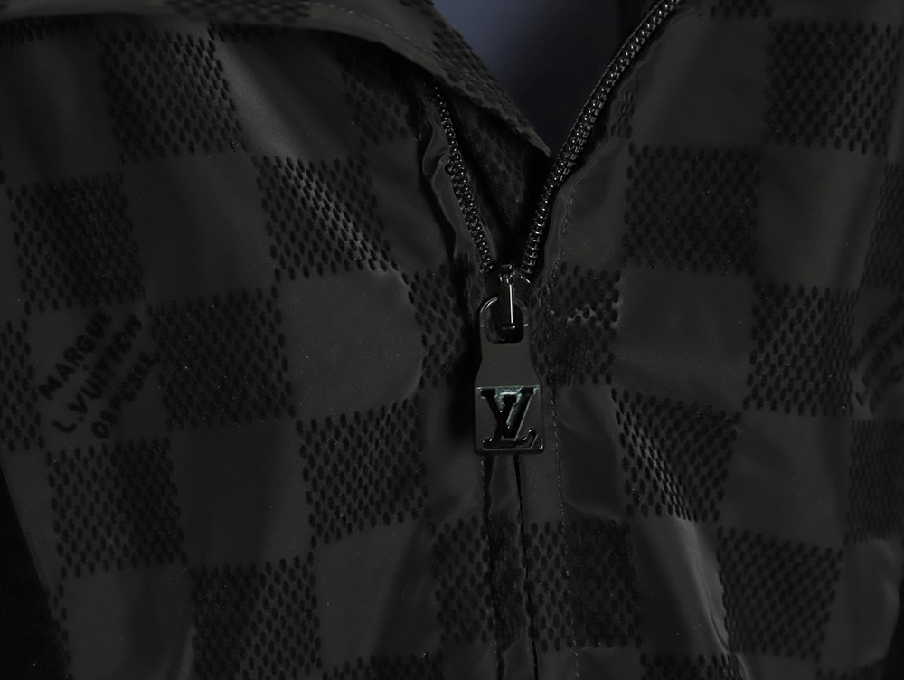 Louis vuitton checkerboard letter flocked jacquard jacket