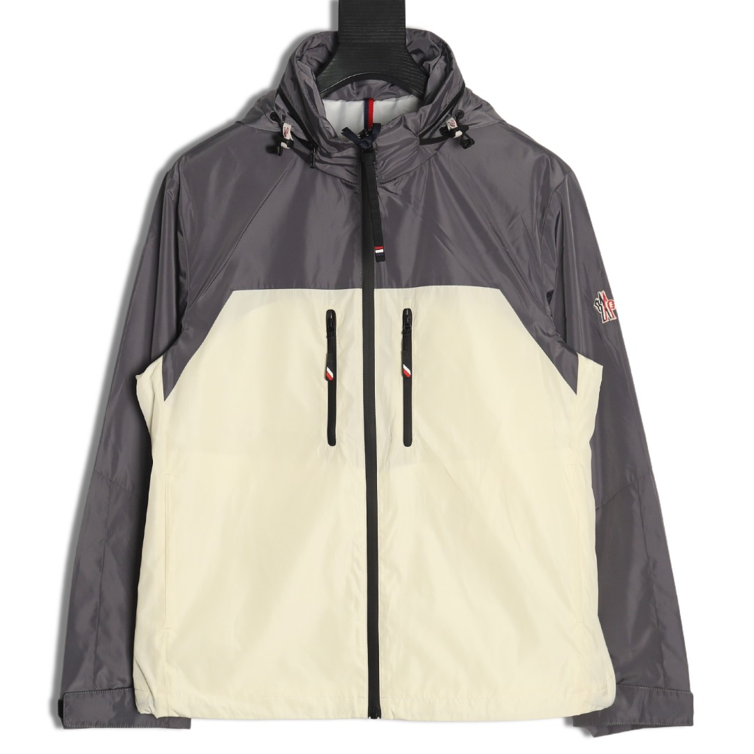 Moncler top-bottom patchwork lightweight jacket