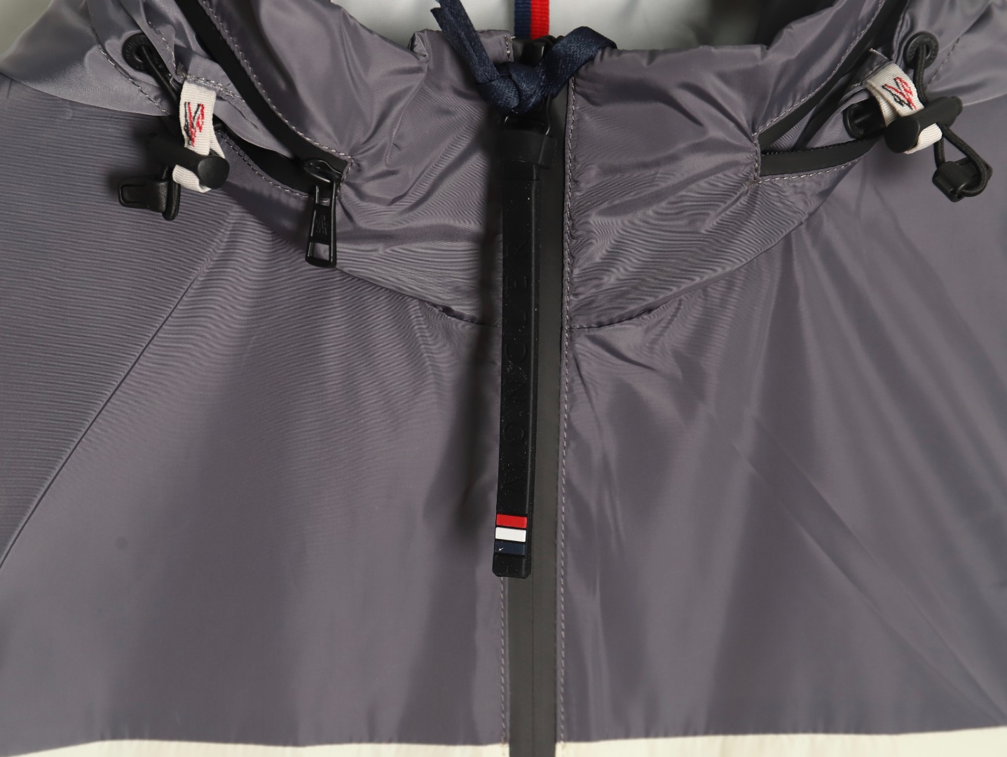 Moncler top-bottom patchwork lightweight jacket