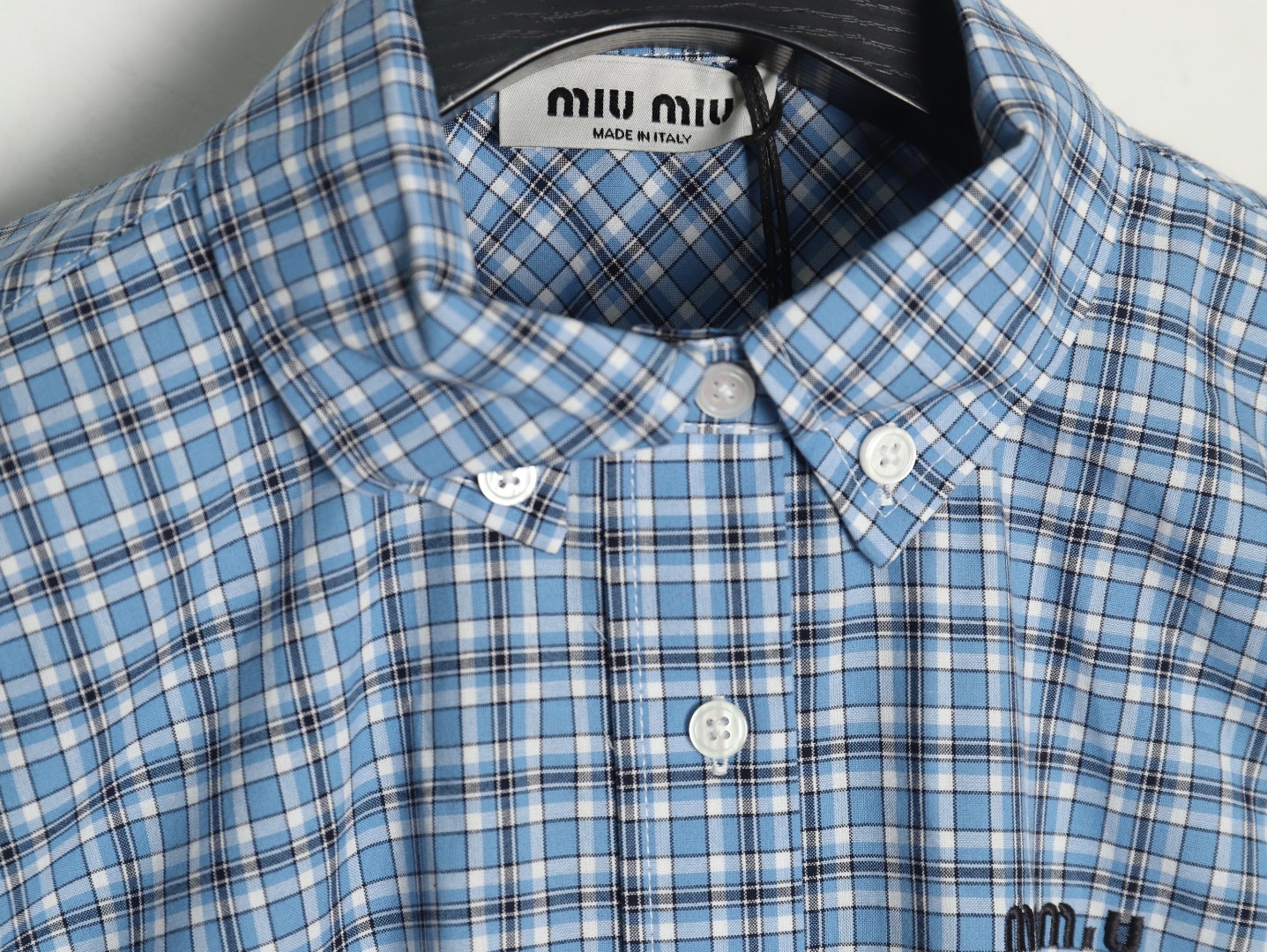 Miu miu checked shirt