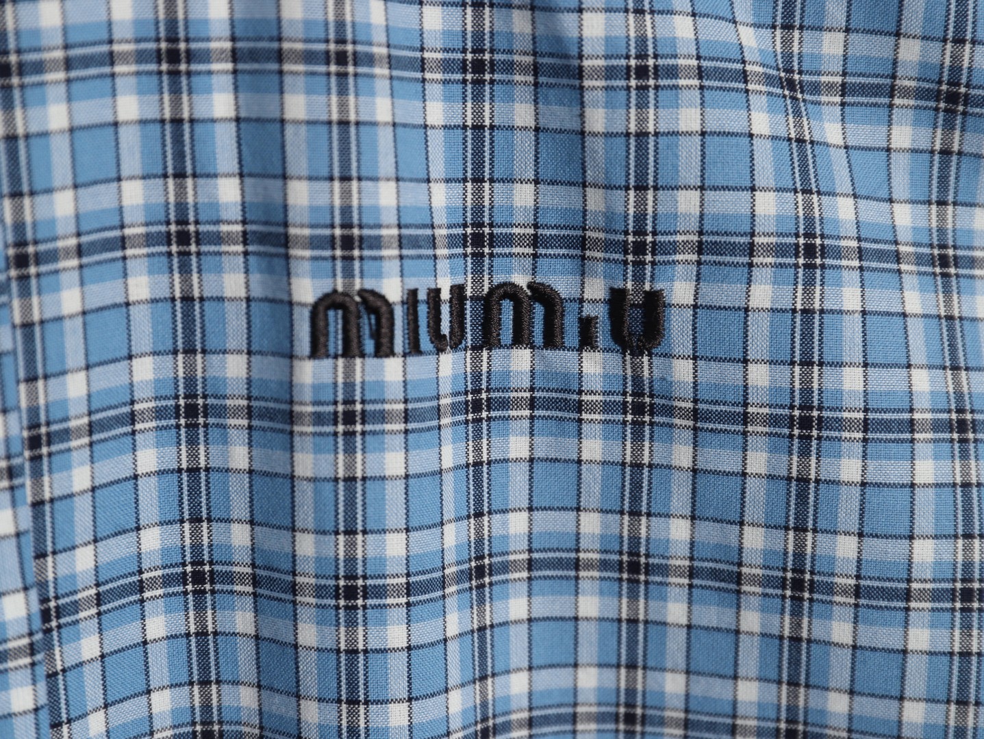 Miu miu checked shirt
