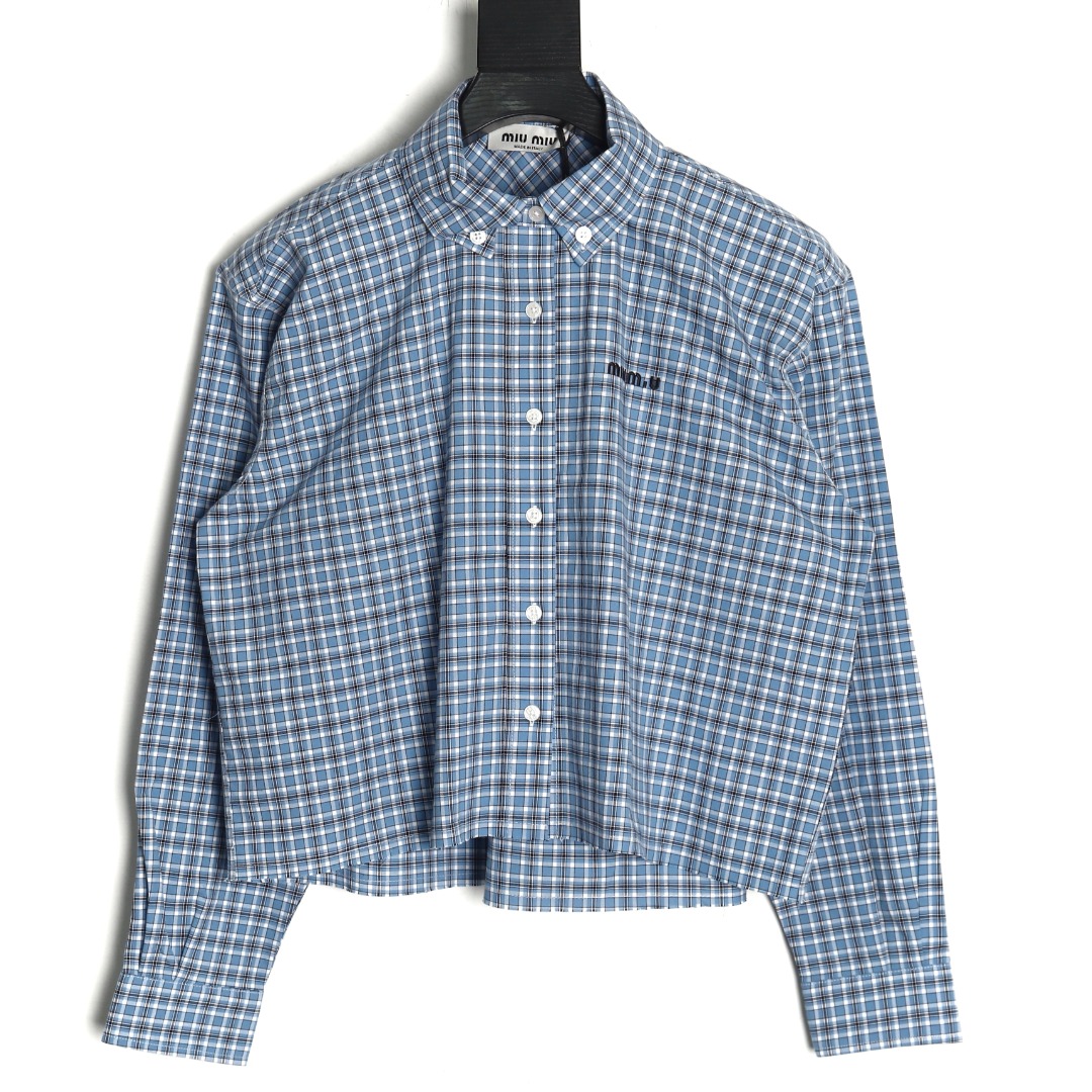 Miu miu checked shirt