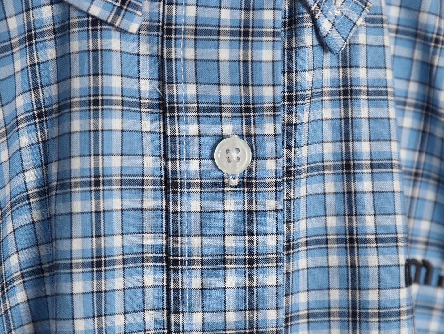 Miu miu checked shirt