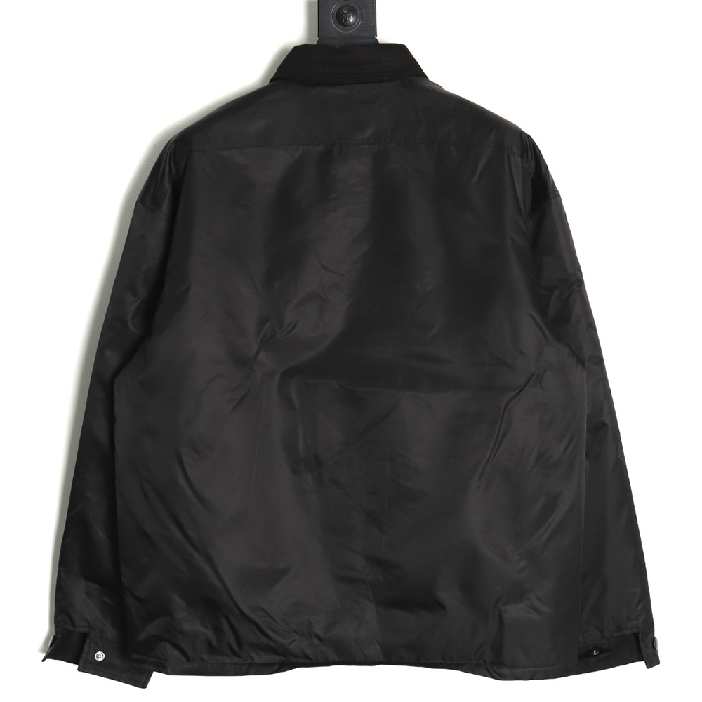 Prada triangle logo flap cotton jacket