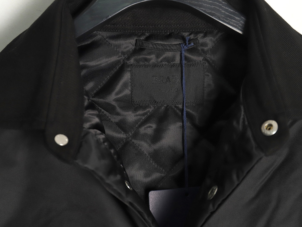 Prada triangle logo flap cotton jacket