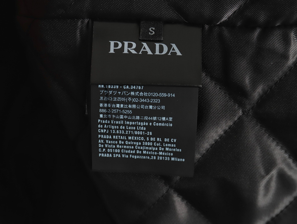 Prada triangle logo flap cotton jacket