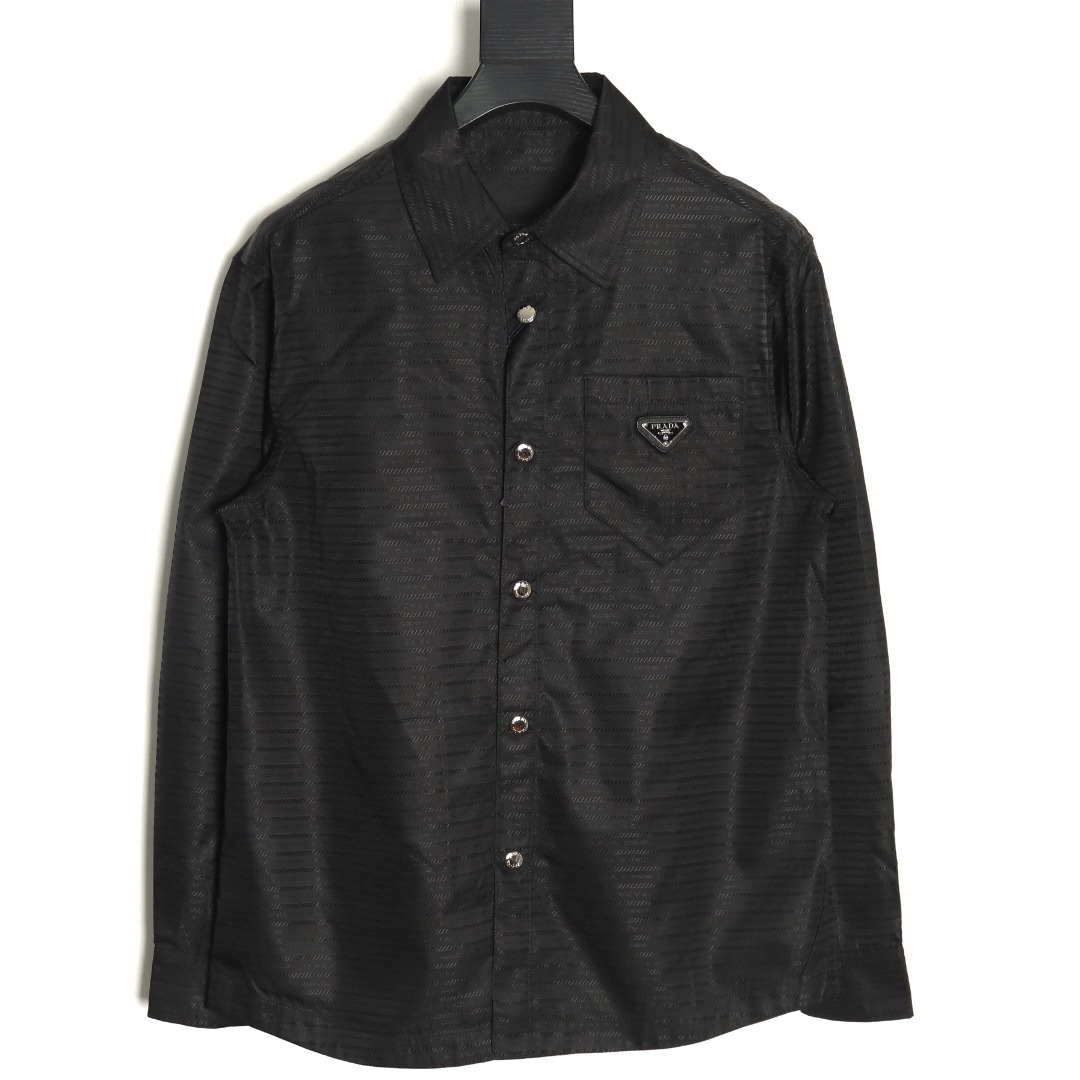 Prada all over printed lightweight shirt