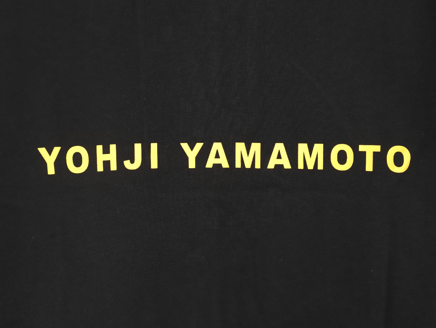 Y-3 Fluorescent Yellow Double Shadow Letter Short Sleeve T-shirt