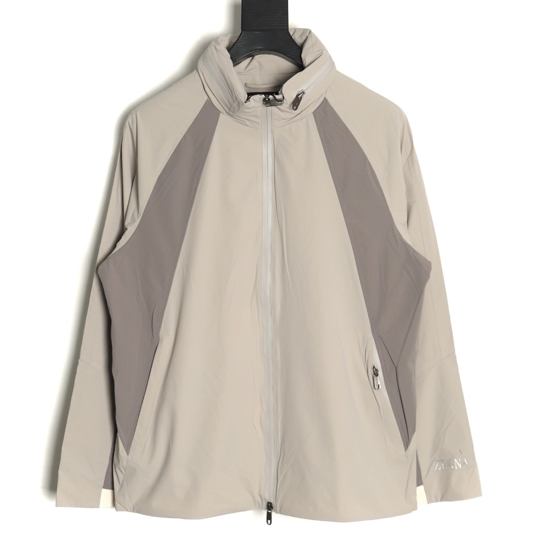 Zegna paneled lightweight jacket