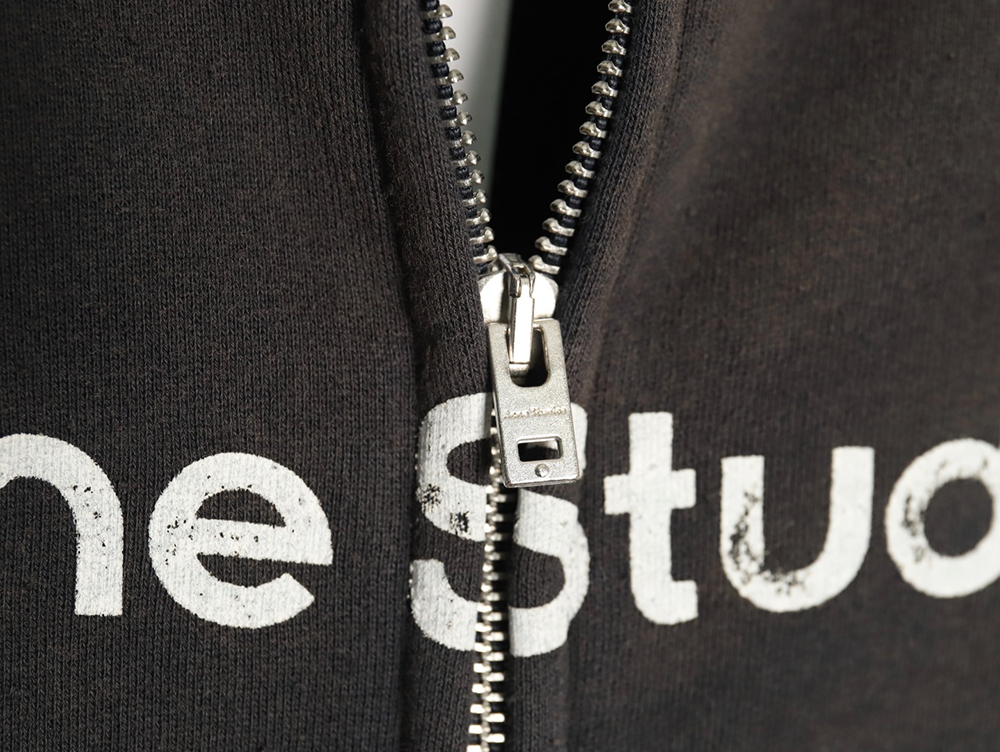 Acne Studios 1996 distressed washed baseball jacket
