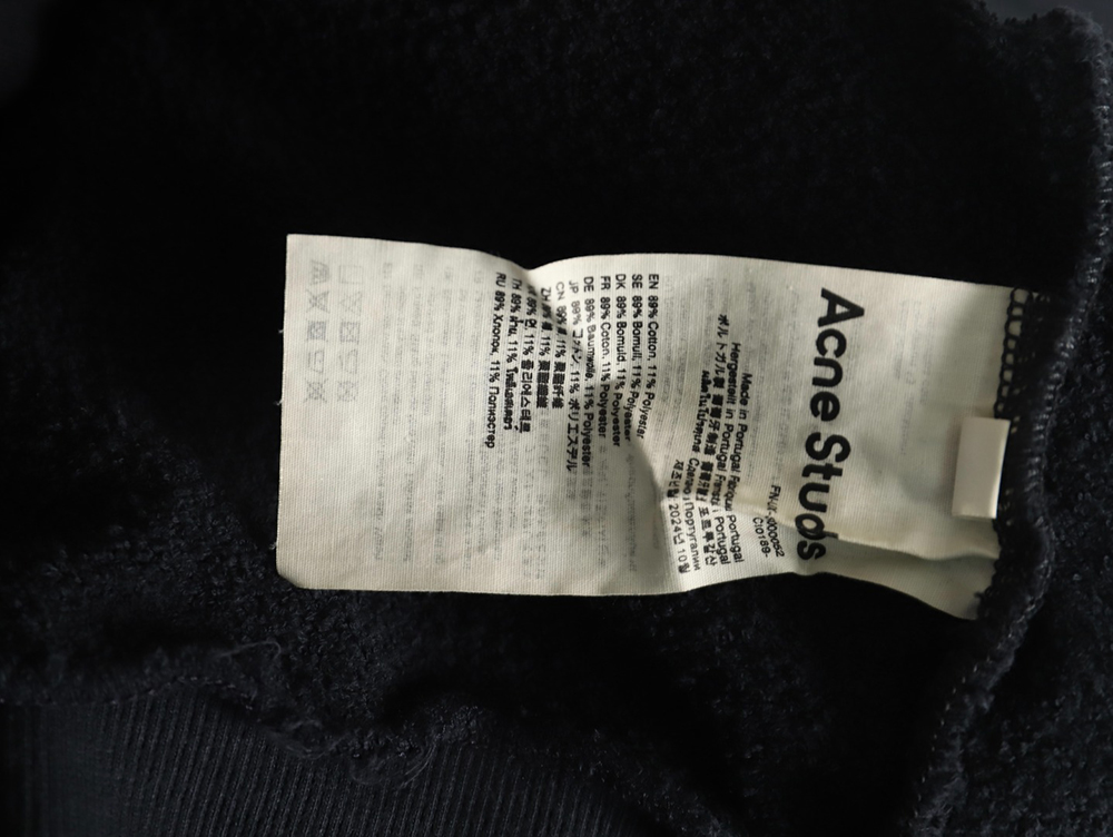 Acne Studios 1996 distressed washed baseball jacket