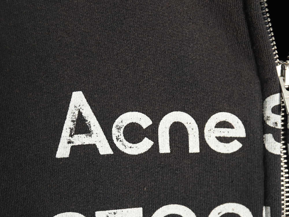 Acne Studios 1996 distressed washed baseball jacket