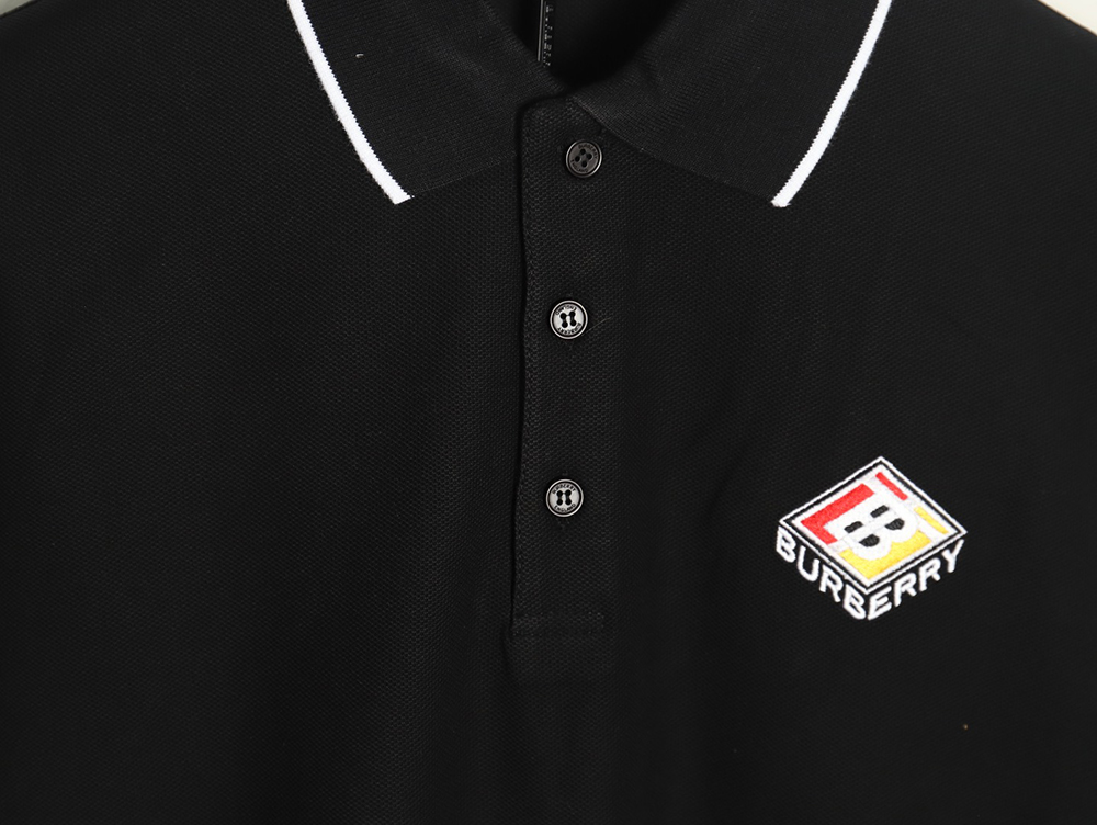 Burberry Rubik's Cube Embroidered Short Sleeve Polo Shirt TSK1