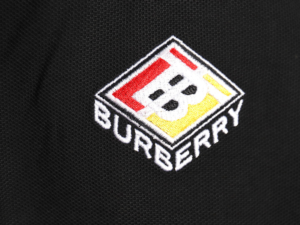Burberry Rubik's Cube Embroidered Short Sleeve Polo Shirt TSK1