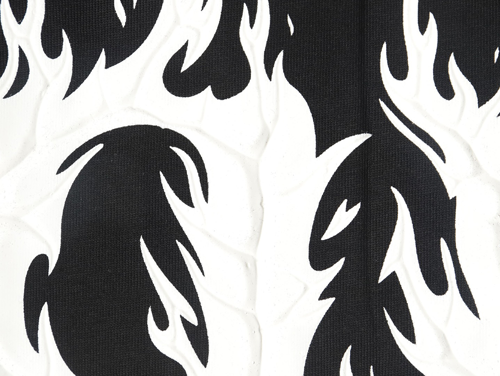 Balenciaga Flame Double B Letter Print Short Sleeve TSK1