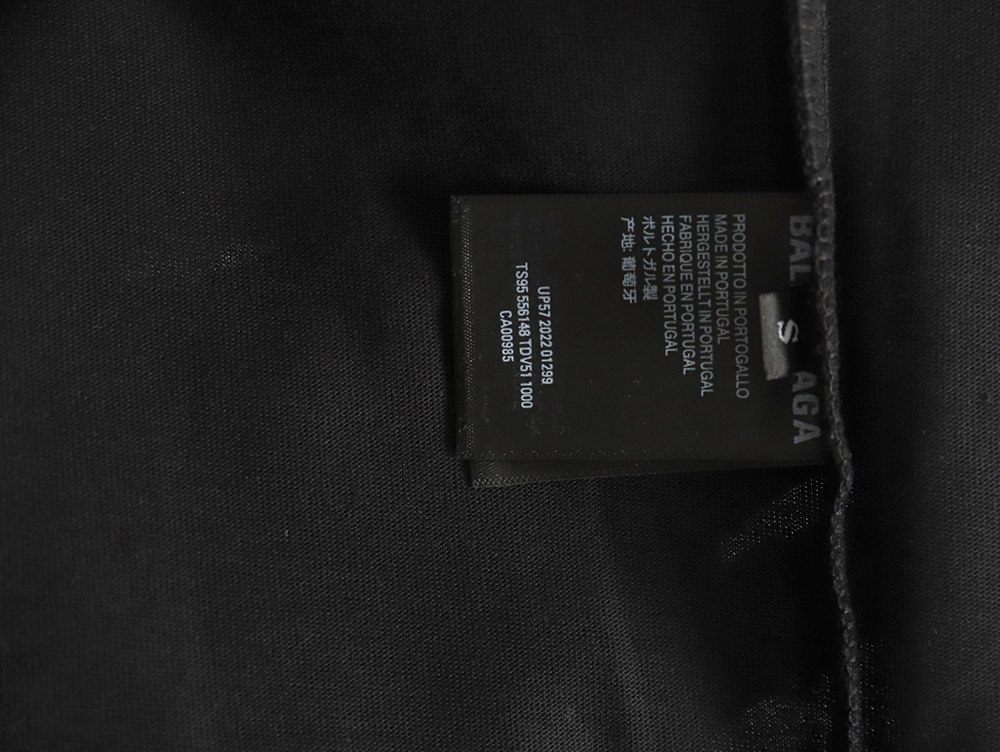 Balenciaga Flame Double B Letter Print Short Sleeve TSK1