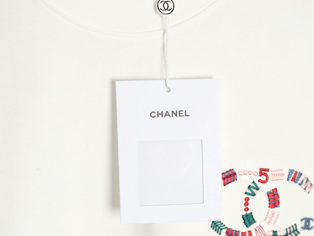 Chanel woven embroidered short sleeves