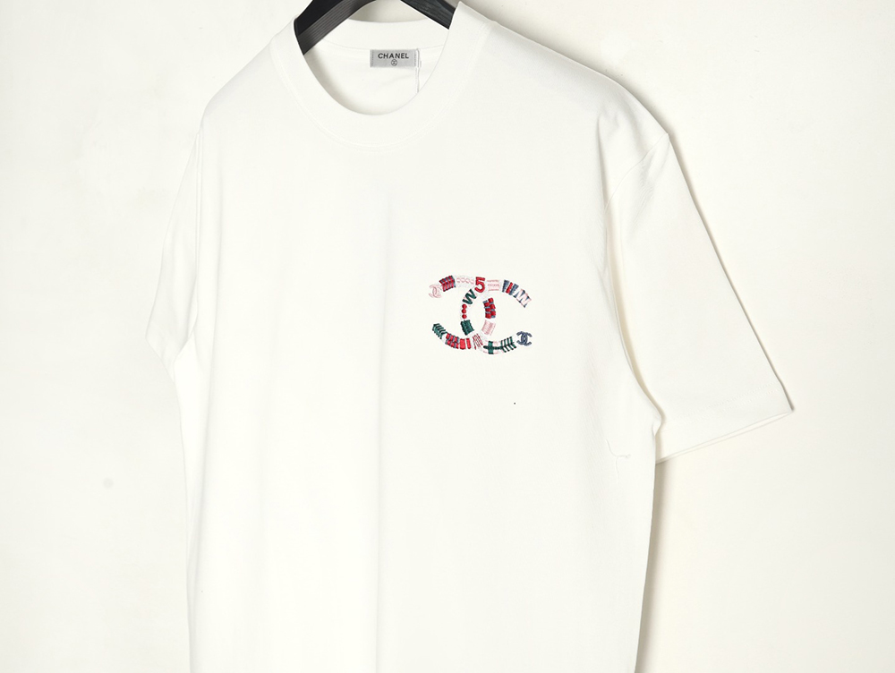 Chanel woven embroidered short sleeves