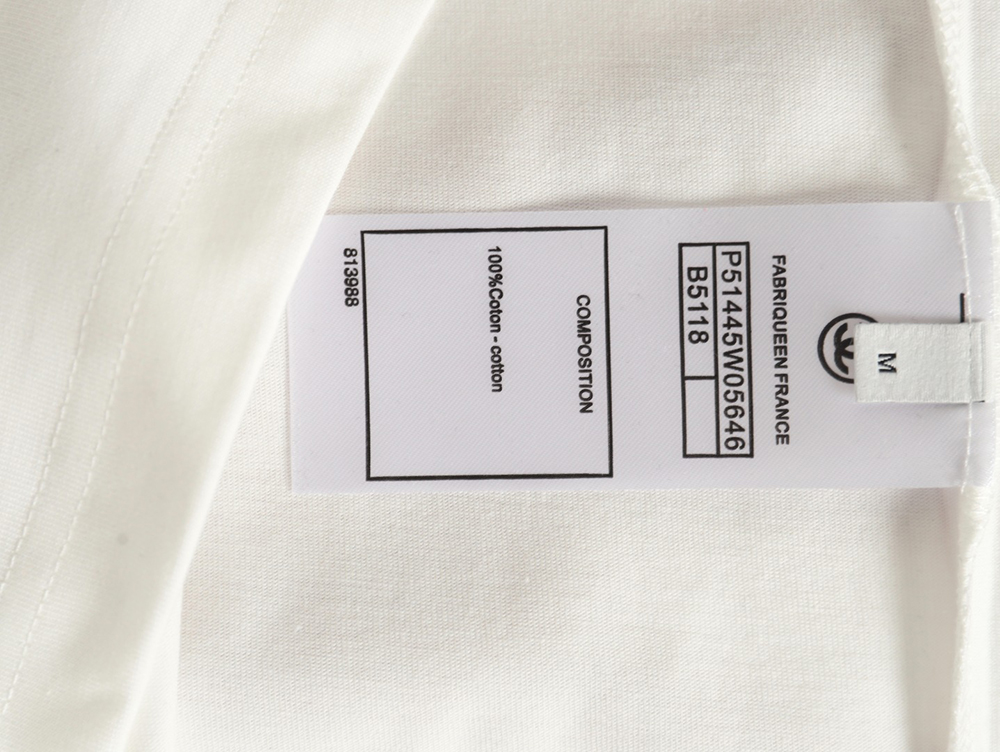 Chanel woven embroidered short sleeves