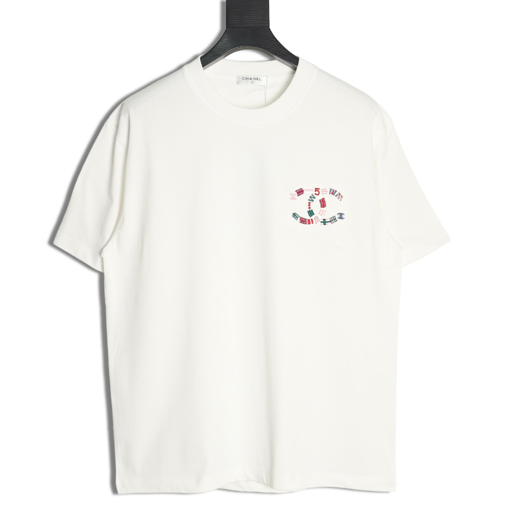 Chanel woven embroidered short sleeves