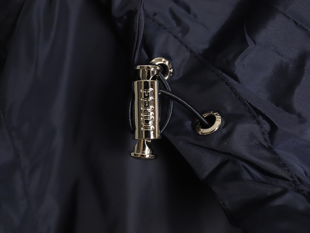 Fendi badge hooded jacket