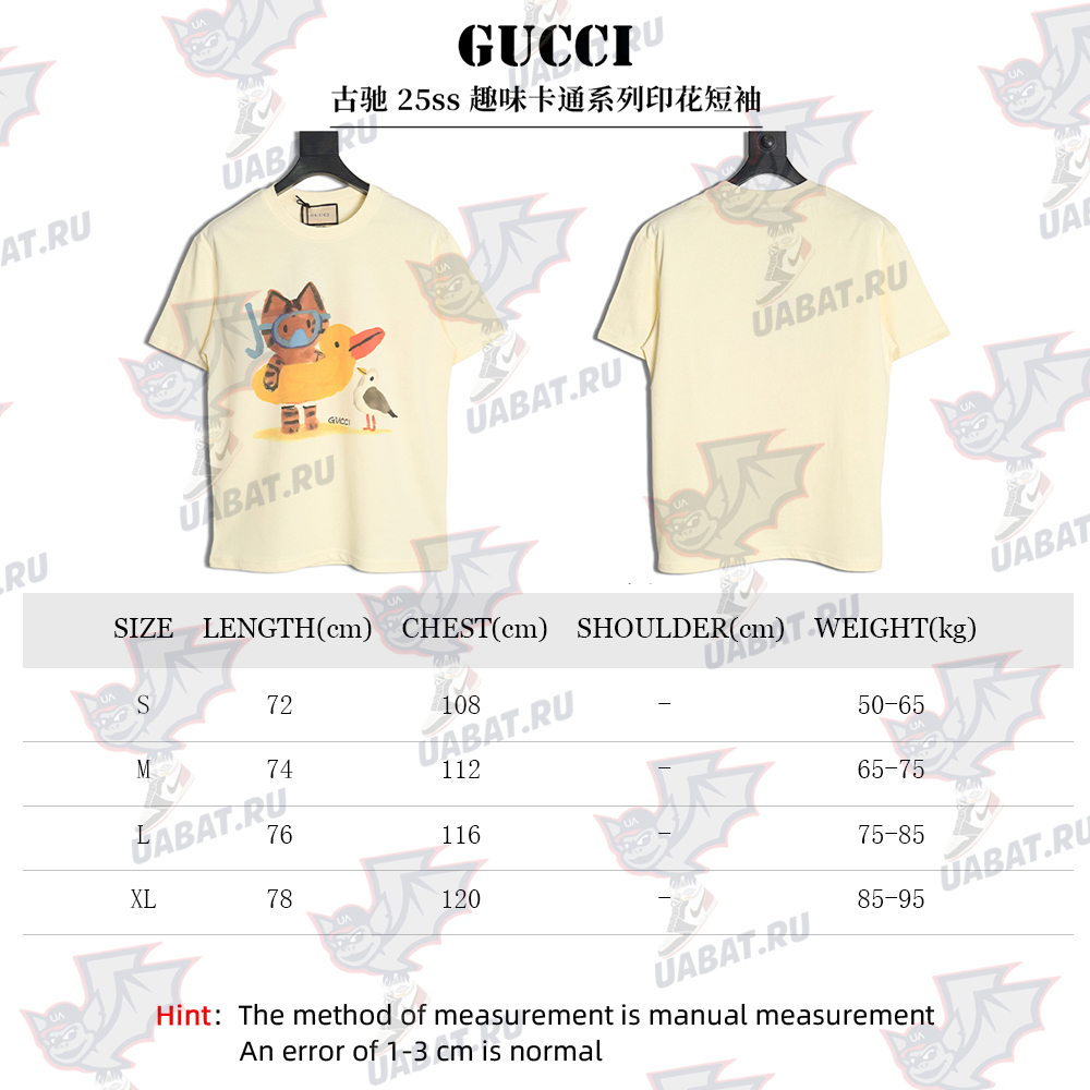 Gucci funny cartoon print short sleeves TSK2