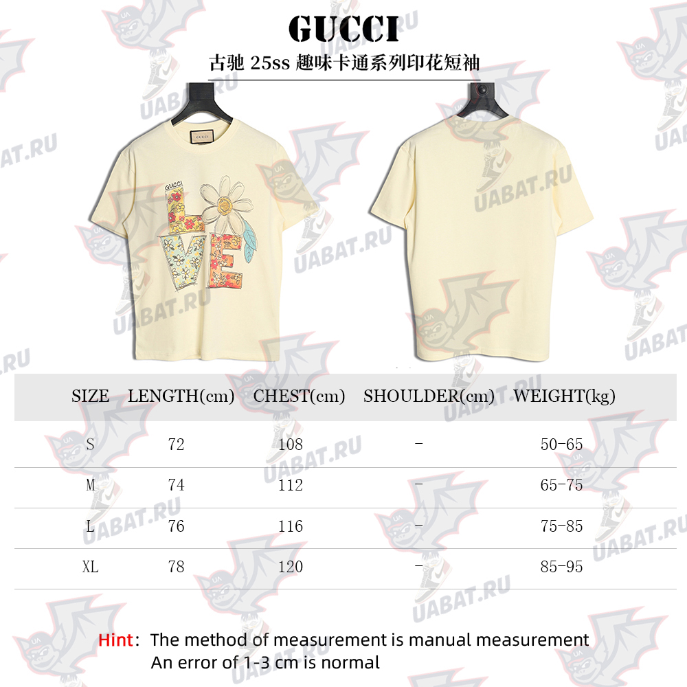 Gucci funny cartoon print short sleeves TSK6
