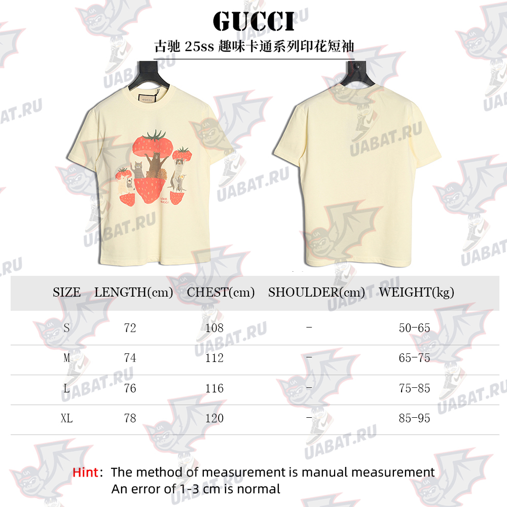 Gucci funny cartoon print short sleeves TSK8