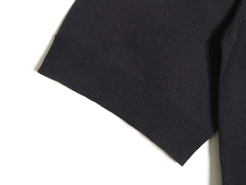 Gucci Small Logo Intarsia Knitted Short Sleeve Polo Shirt