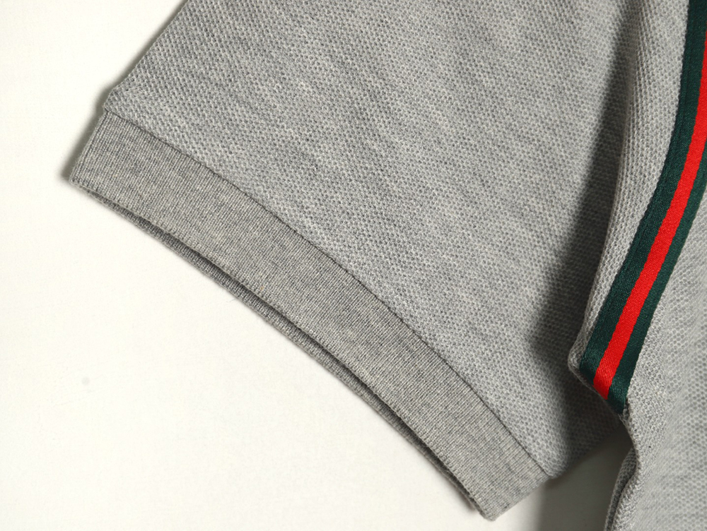Gucci webbing splicing short-sleeved POLO shirt TSK1