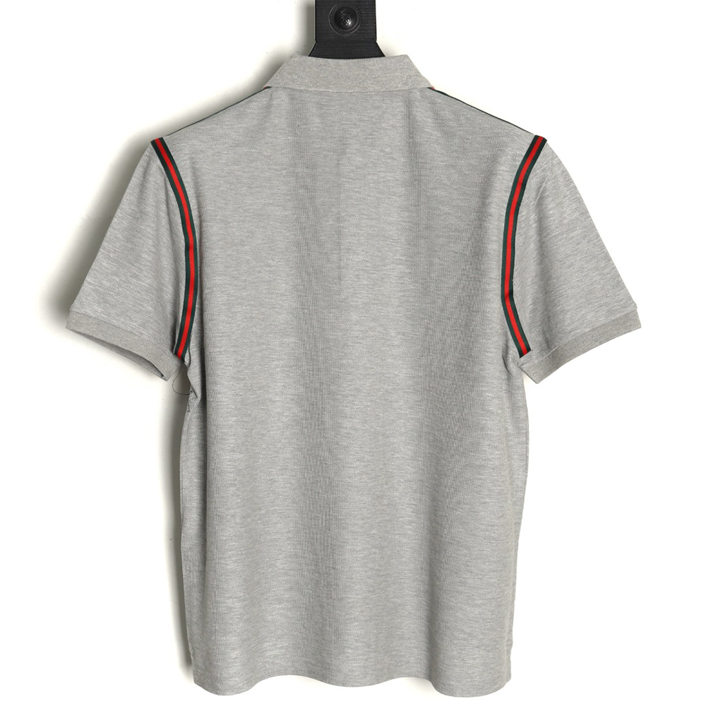 Gucci webbing splicing short-sleeved POLO shirt TSK1