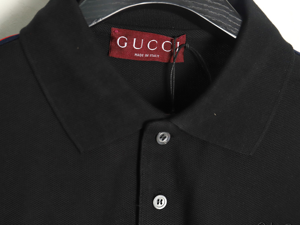 Gucci webbing splicing short-sleeved POLO shirt TSK3