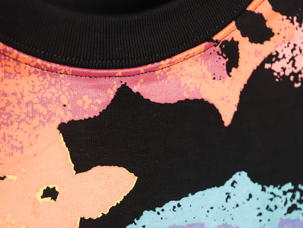 Louis Vuitton ink-dyed monogram print short-sleeves TSK1