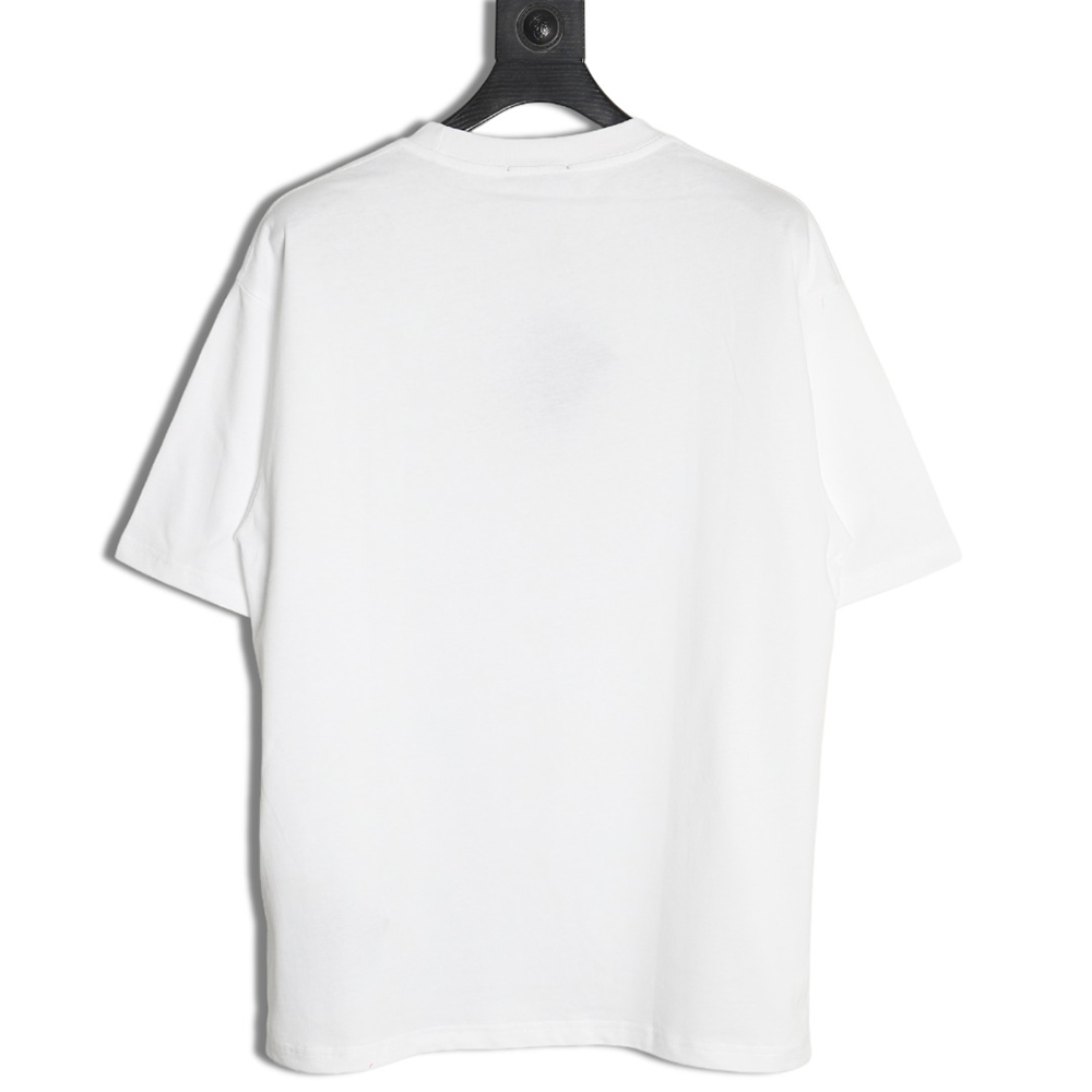 Prada Overlapping Embroidered Triangle Logo Short Sleeve