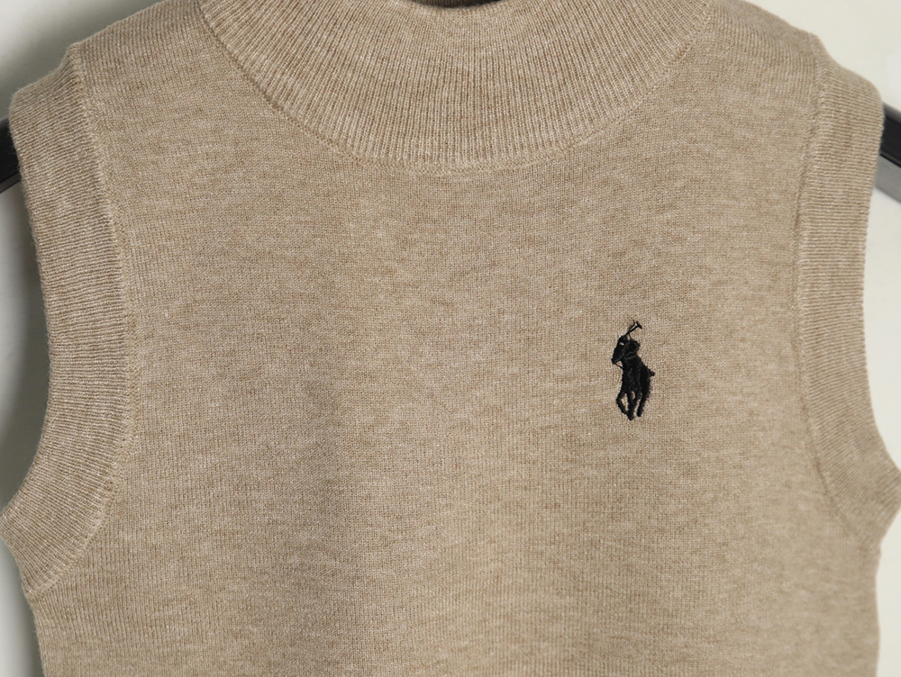Ralph Lauren Women's Embroidered Logo Knit Vest TSK1