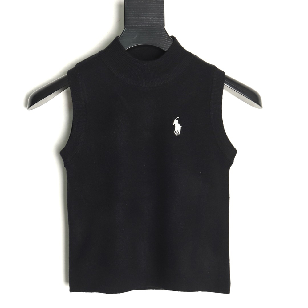 Ralph Lauren Women's Embroidered Logo Knit Vest TSK2