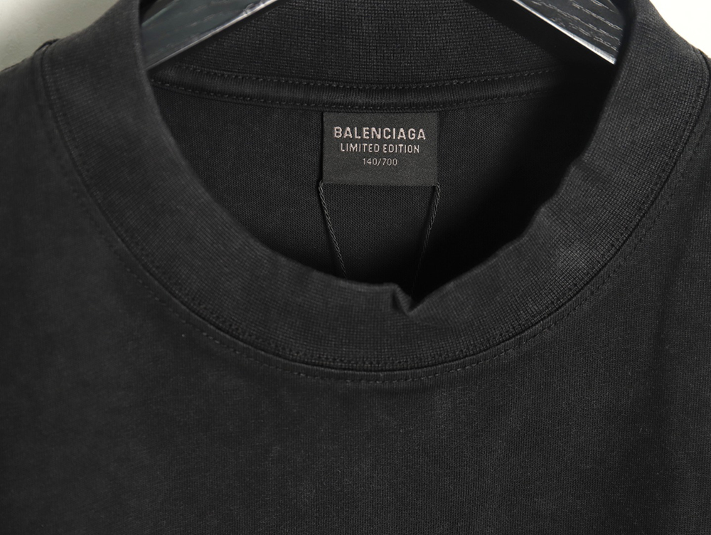 Balenciaga wheat crown logo color printing short sleeve