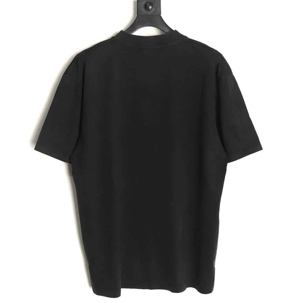 Balenciaga wheat crown logo color printing short sleeve